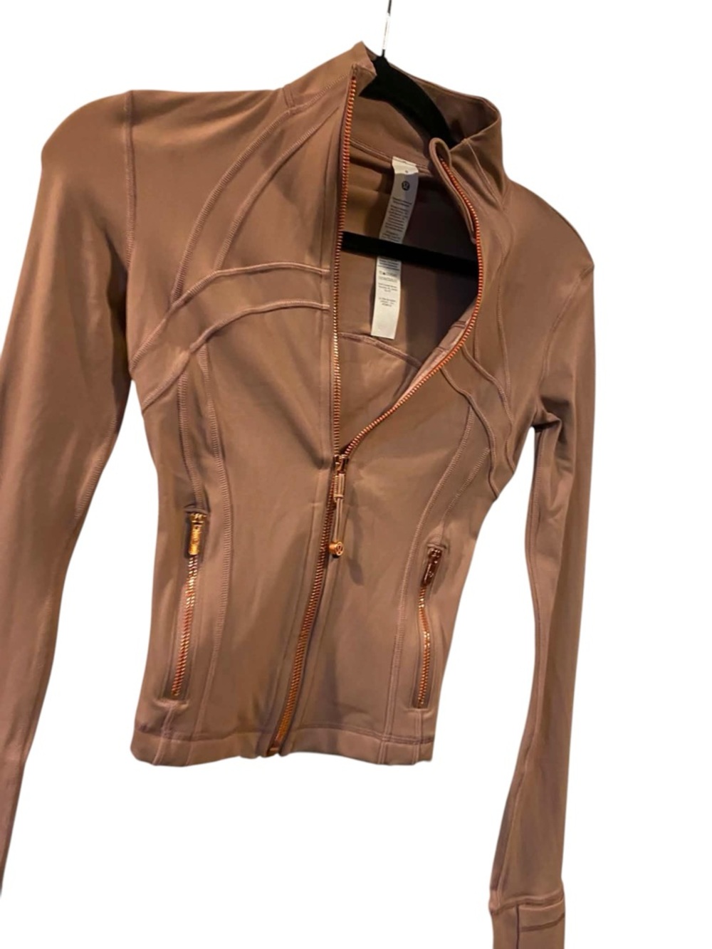 NWT Lululemon define cropped jacket ASH ROSE/ROSE GOLD Size 0